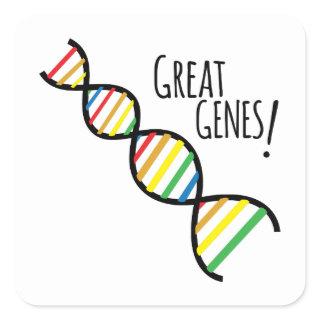 Great Genes Square Sticker