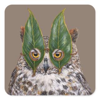 great horned owl stickers