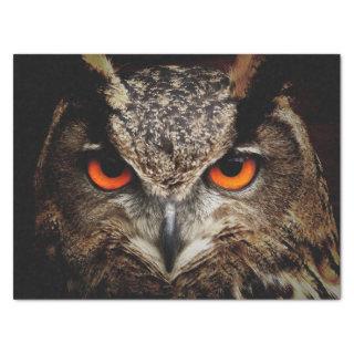 great horned owl tissue paper