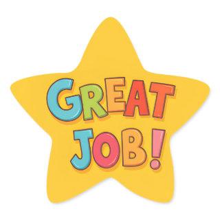 Great Job! Star Sticker