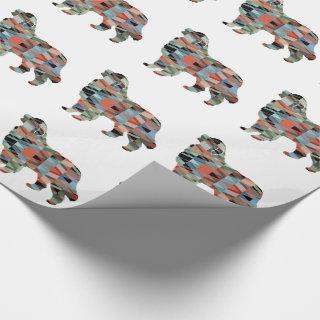 Great Pyrenees Dog Breed Geo Silhouette Plaid