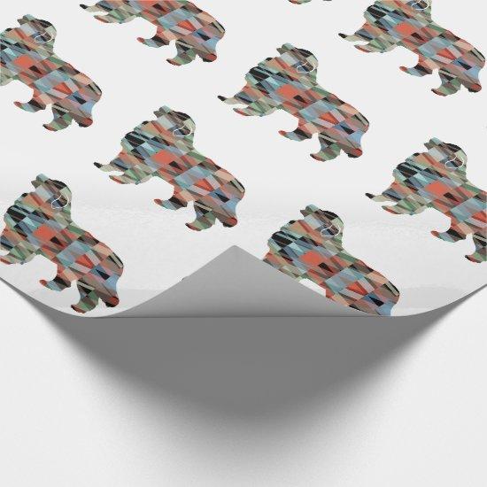 Great Pyrenees Dog Breed Geo Silhouette Plaid
