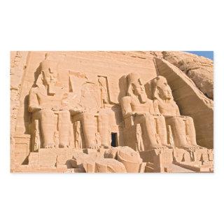 Great Temple of Abu Simbel - Ramses II - Egypt Rectangular Sticker