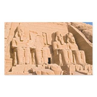 Great Temple of Abu Simbel - Ramses II - Egypt Rectangular Sticker