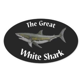 great white shark sticker