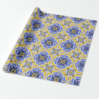 Grecian Portuguese Blue and yellow tiles