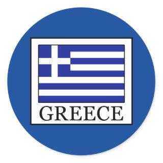 Greece Classic Round Sticker
