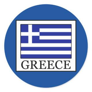 Greece Classic Round Sticker