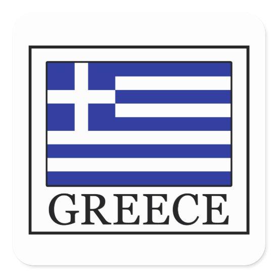 Greece Square Sticker