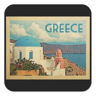 Greece Stickers Santorini Vintage Travel