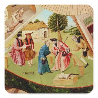 Greed Square Sticker