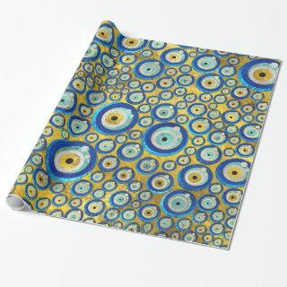Greek Blue Glass Evil Eye Amulet Pattern
