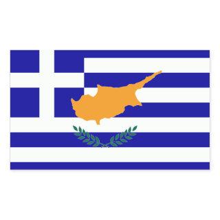 Greek Cyprus Flag Rectangular Sticker