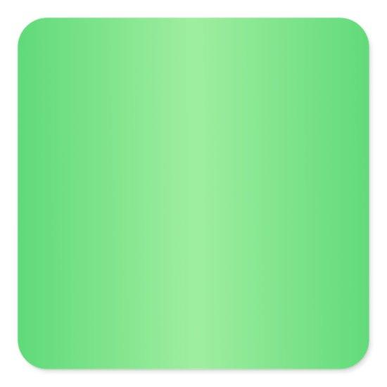 Green3- Dark Pastel Green and Light Green Gradient Square Sticker