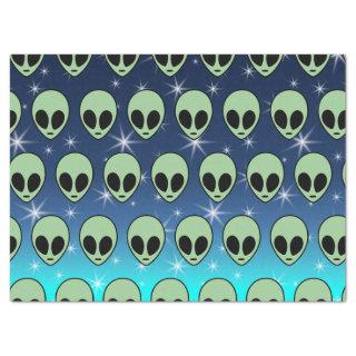 Green Alien Tissue Paper