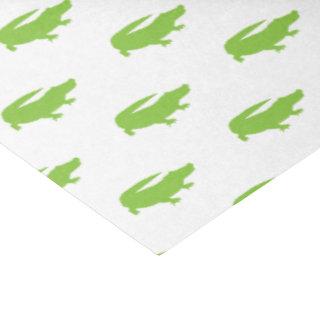 Green Alligator Preppy Designer Southern Fun Tissue Paper