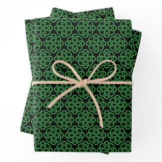Green and Black Celtic Shield Knot   Sheets