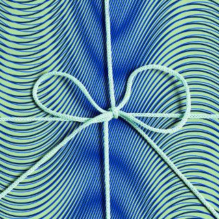 Green and blue Moiré Stripes - Trippy Abstract