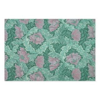 Green and Red Wreath Pattern (by William Morris)  Sheets