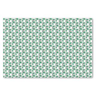 Green and White Soccer Ball Tissue Paper