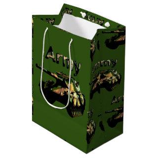 Green Army Tank, Medium Gift Bag