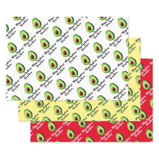 Green avocado Christmas  sheets