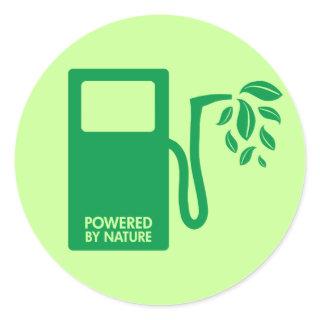 Green Biofuel Ethanol Classic Round Sticker