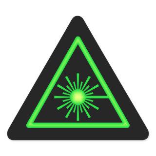 Green & Black Laser Symbol Sticker