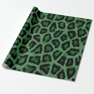 Green Black Leopard Animal Print