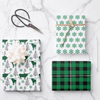 Green Buffalo Plaid Longhorn Pattern  Sheets