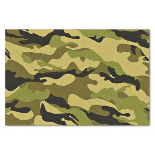Green camouflage army texture tissue paper