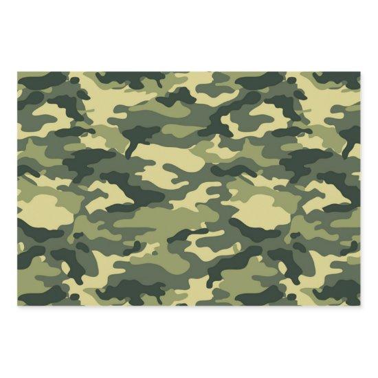 Green Camouflage Pattern  Sheets
