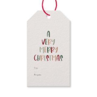 Green Casual Colorful Christmas to from Gift Tags