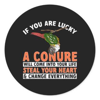 Green Cheek Conure Parrot Bird Conure Classic Round Sticker