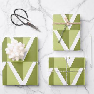 Green Chevron Stripe Pattern  Sheets