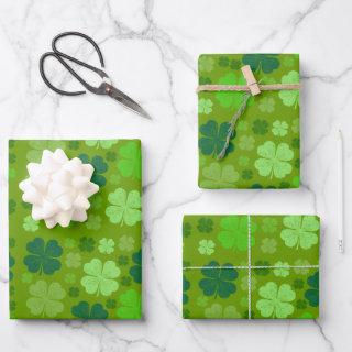 Green Clovers, Lucky Clovers, Saint Patrick's Day  Sheets
