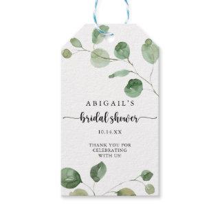 Green Delight Eucalyptus Bridal Shower Gift Tags