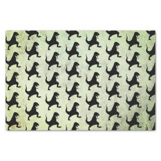 Green Faux Stone T Rex Tissue Paper