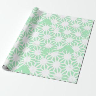 Green geometric pattern