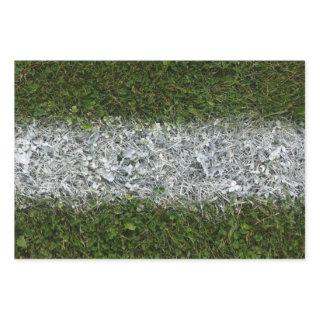 Green Grass and White Paint Sports Field Wrapping   Sheets