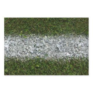 Green Grass and White Paint Sports Field Wrapping   Sheets