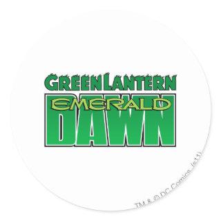 Green Lantern - Emerald Dawn Logo Classic Round Sticker