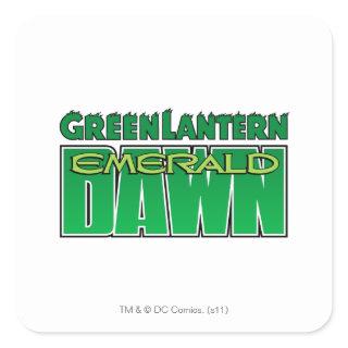 Green Lantern - Emerald Dawn Logo Square Sticker
