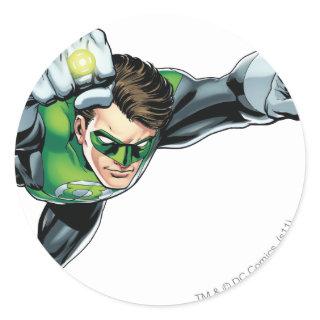 Green Lantern - Fully Rendered,  Flying Right Classic Round Sticker