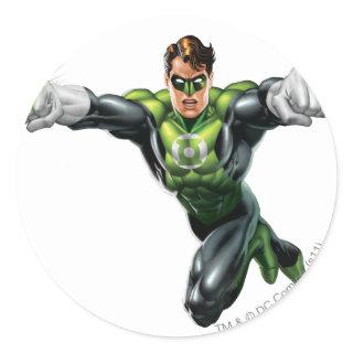 Green Lantern - Fully Rendered,  Looking Forward Classic Round Sticker