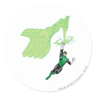 Green Lantern - Fully Rendered,  with machine Classic Round Sticker