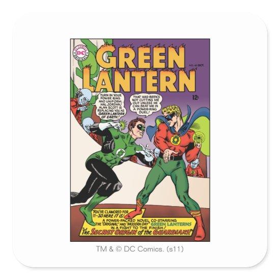 Green Lantern in the ring Square Sticker