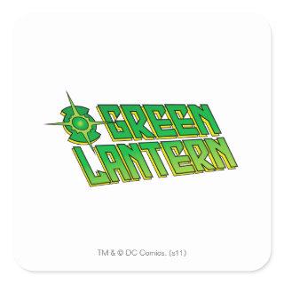 Green Lantern Logo - Slanted Square Sticker