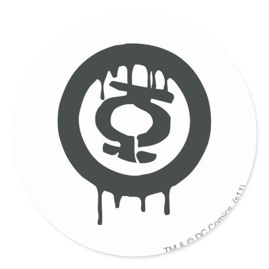 Green Lantern Paint Symbol Classic Round Sticker