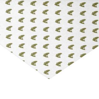 Green Largemouth Bass Fish | Any Color Background Tissue Paper